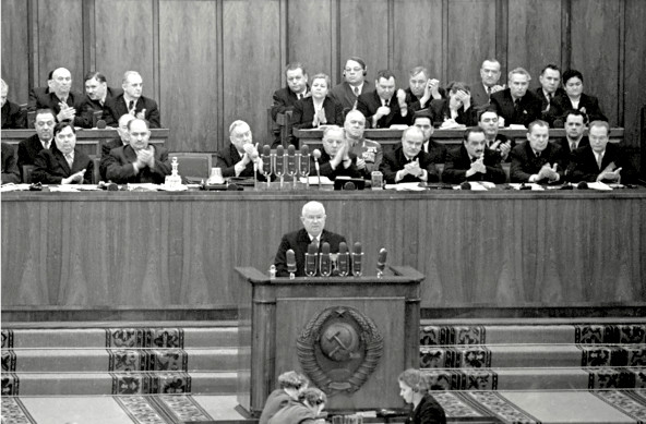 Chruschtschow am 20 Parteitag